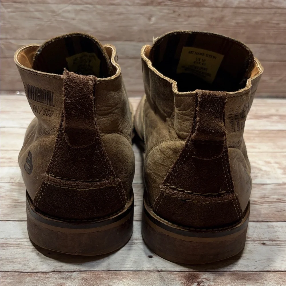 Bull Boxer Art Name Eldon Limited Edition 1 of 500 Men's Tan Chukka Boots